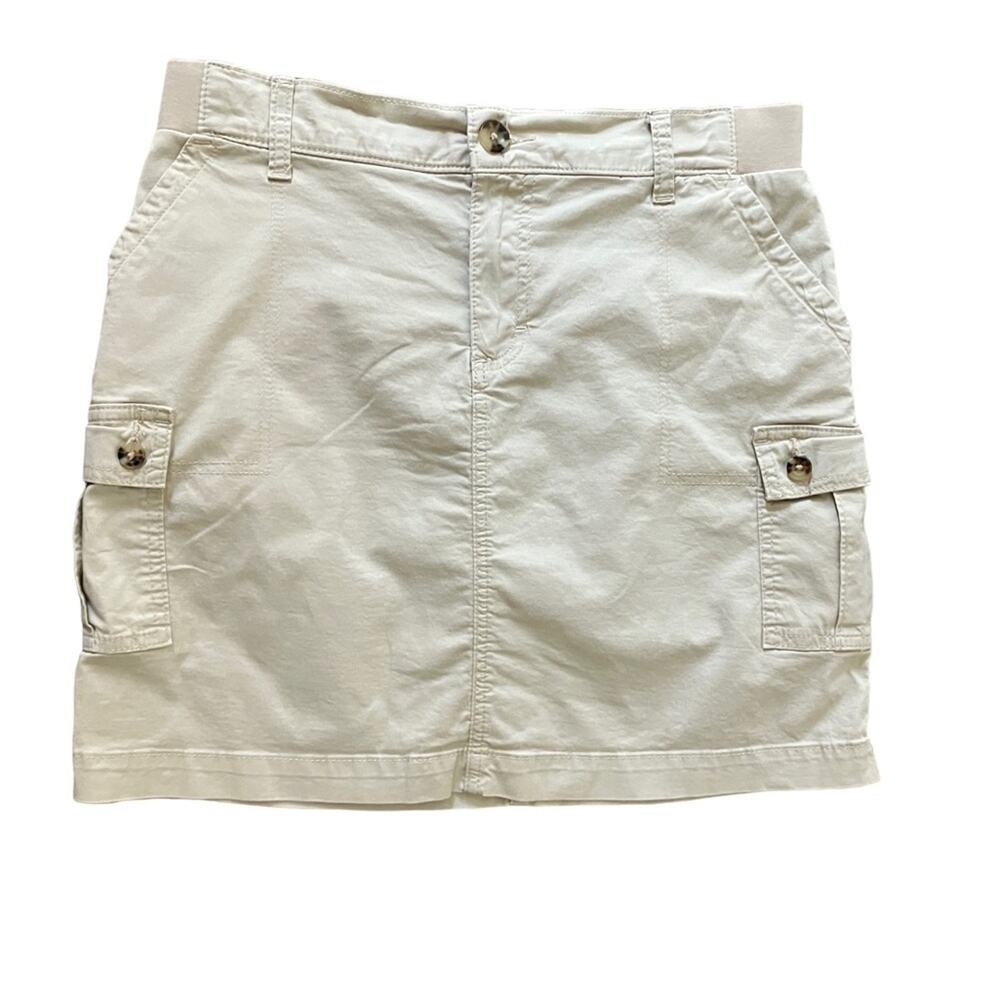 Lee Tan Cargo Skirt with Utility Pockets 10med